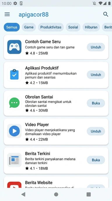 Aplikasi Populer & Kanal Uji di apigacor88 — Temukan Semua di Sini