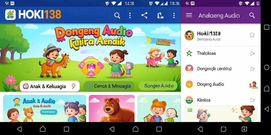 Tampilan antarmuka HOKI138 yang menarik untuk dongeng audio.