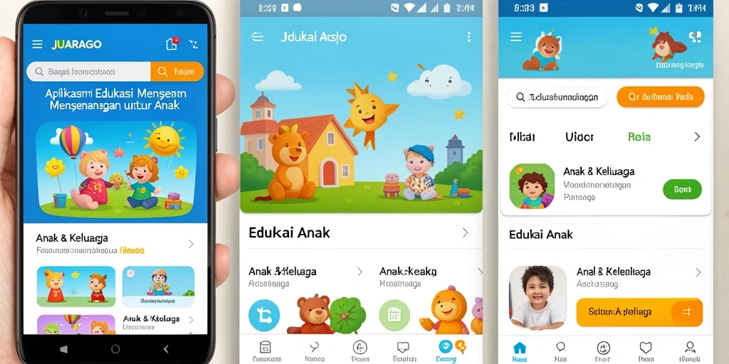 Tampilan antarmuka JUARAGO yang menarik dan edukatif.