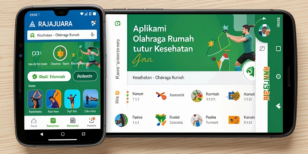 Tampilan antarmuka aplikasi RAJAJUARA yang mudah digunakan.