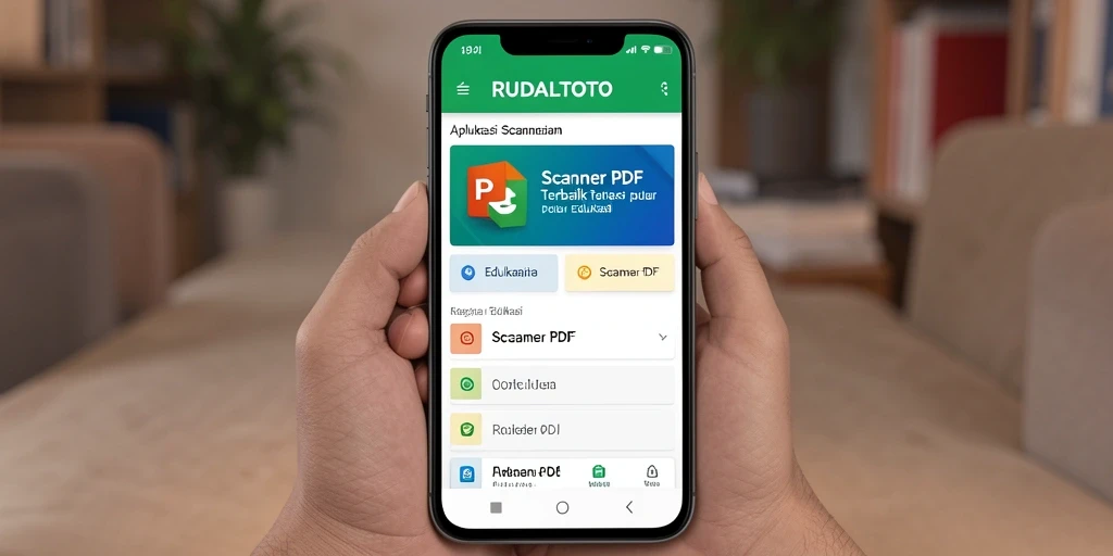 Tampilan antarmuka utama RUDALTOTO untuk pemindaian PDF.